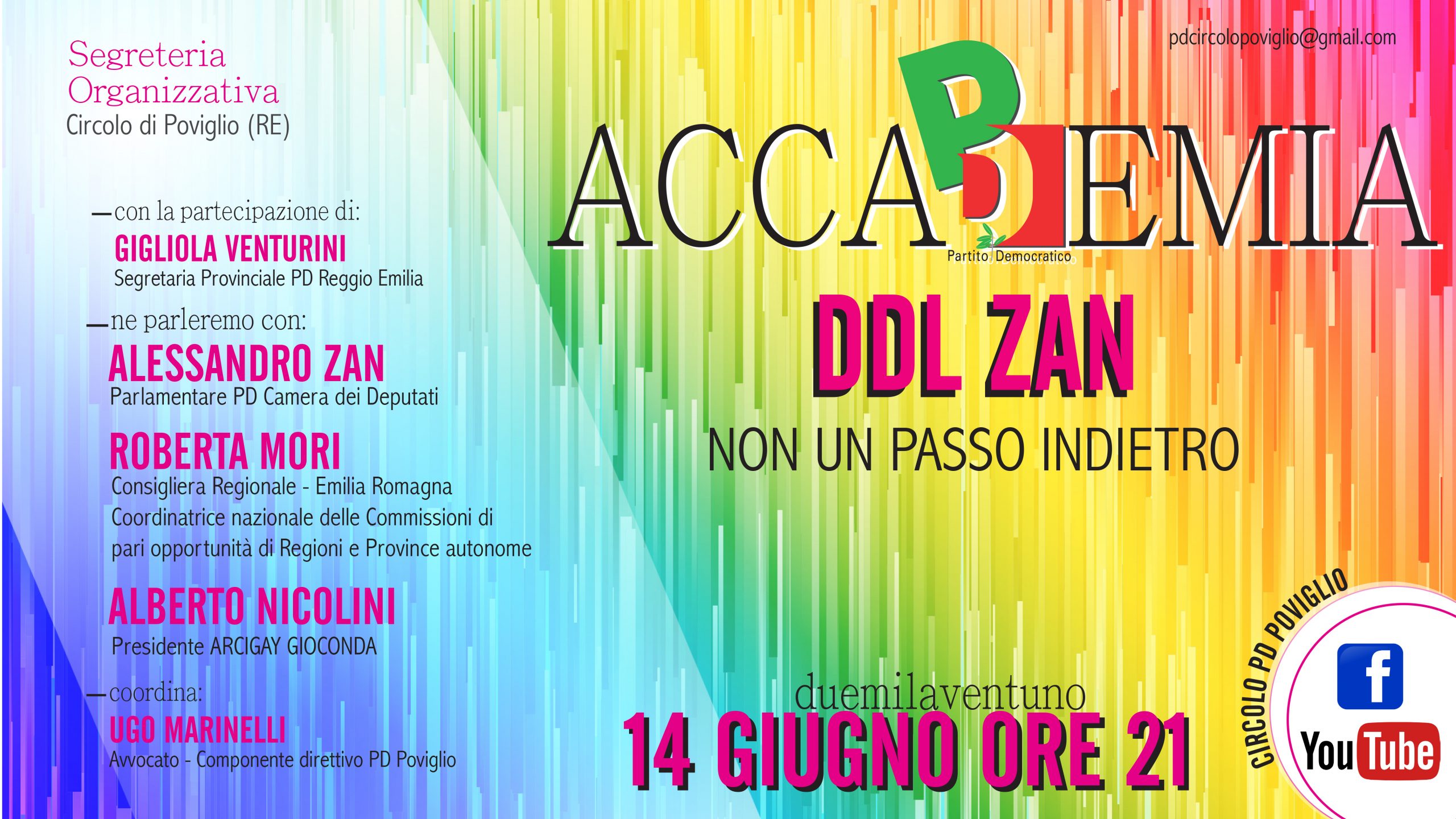 DDL Zan - Accademia PD Poviglio 14-06-2021
